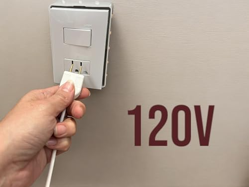 INTENSESO - Lámpara LED Sobreponer Esquinero con Apagador y Clavija (Luz Cálida 2700K, 1mt)