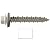 #10 Metal ROOFING SCREWS: (250)Screws x 1-1/2" BRITE WHITE Hex Washer Head Sheet Metal Roof Screw. Metal to wood, sheet metal roofing siding screws. Metal Roof screw w/colored head~For Roofing