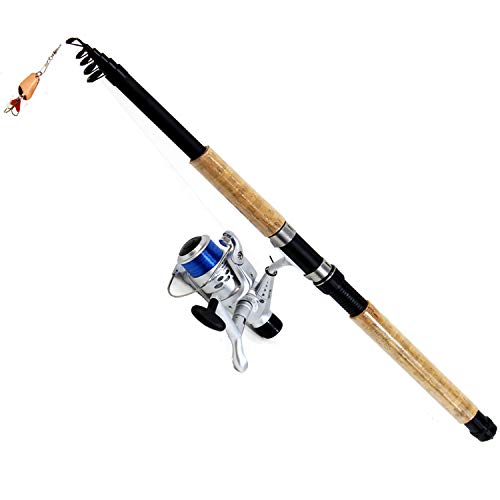 Vario Universal ANGELSET Rotauge Barsch Forelle | Teleskop- Rute 2,40m + Angel- Rolle + Angelzubehörbox + Rutentasche – Bild 3