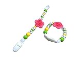 K-JYBA Pacifier Clip Teething Baby BPA Free Silicone Beads Pacifier Clip