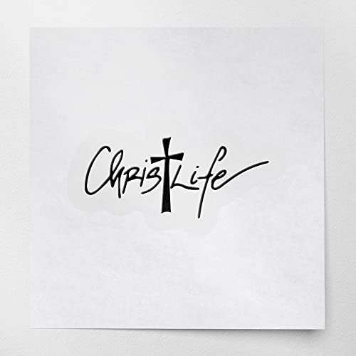 Decal Stickers Of Fancy Script Christ Life S