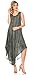 Sakkas 14801 - Kara Long Draped Sleeveless Marbled Caftan Dress/Cover Up - Black - OS