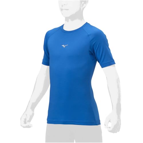 MIZUNO(ミズノ) 野球 ローネック半袖アンダーシャツ ジュニア(キッズ・子供) 120CM サックスブルー