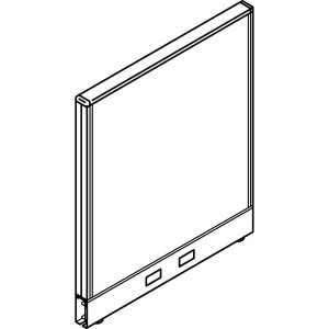 The HON COMPANY Panel, 36 by 42-Inch, Tango Glide/Light Gray