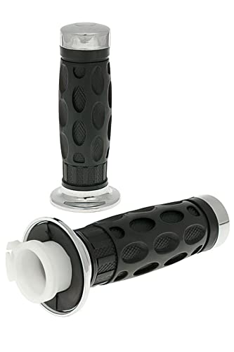 Kit Manopole manubrio sinistro e destro cromo per GY6 50 CCM