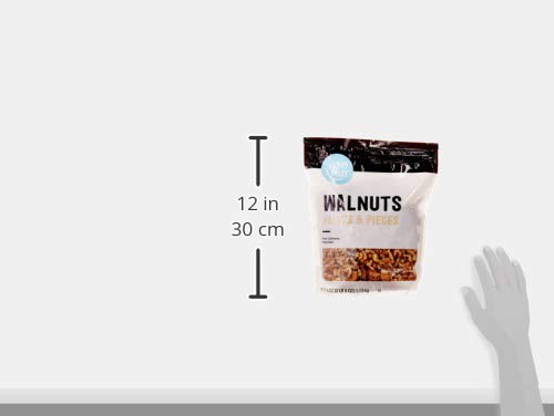 image for Amazon Brand - Happy Belly California Walnuts, Halves and Pieces, 40 O