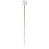 Darice VL273 White Pearl Corsage Pin, Silver, 144-Pack