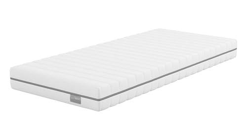 Traumnacht Orthopedische omkeerbaar matras met 2 hardheidsgraden (H3/H4) 7-zones koudschuimmatras, OEko-Tex gecertificeerd, 80 x 200 cm, hoogte 16 cm, geproduceerd volgens Duitse kwaliteitsstandaard