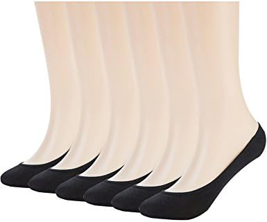 Women's No Show Liner Socks 6 Pairs Thin Low Cut Casual Socks Non Slip