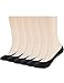 Women's No Show Liner Socks 6 Pairs Ultra Low Cut Nylon Casual Socks Non Slip