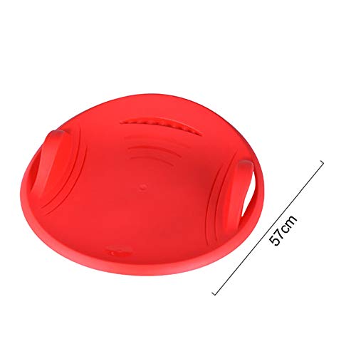 Alapaste 22.5 Inch Snow Sled Round Thick Winter Plastic Saucer for Kids and Adults