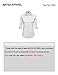 MAYSIX APPAREL 3/4 Sleeve Stretchy Button Down Collar Office Formal Shirt Blouse for Women Black L