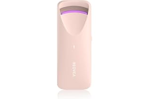 BEOVEA Heated Eyelash Curler - Electric Eyelash Curler with Heat Sensitive Silicone Pad, Type-C Rechargeable Mini Lash Curler, 8s Fast Heating 24hrs Long Lasting Lash Lift to Style Natural Eyelashes