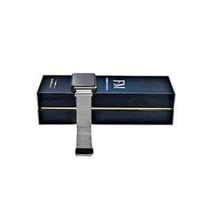 Florence Marlen FM1S Amalfi | Disegnato In Italia | 2 CINTURINI | Smartwatch Uomo-Donna Maglia Milanese Argento… - immagine 5