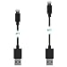 MoMoCity Nylon Braided Sync and Charging Cord Lightning to USB Cable for iPhone – 2 Pack (3-Feet and 6-Feet)