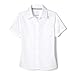 French Toast Girls' Big Short Sleeve Pocket Shirt, White, 16
