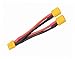 FLY RC 2pcs XT60 Parallel Battery Connector Cable Extension Y Splitter for DJI Phantom RC Mode Helicopter Quadcopter