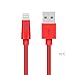 KINPS Apple MFi Certified Lightning to USB Cable iPhone Charger Cord (10ft/3m) Super Long Compatible with iPhone Xs/XS Max/XR/X/8/8 Plus/7/7 Plus/6S/6S Plus/6/6 Plus/SE, iPad Pro/Air/Mini (Red)