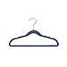 Closet Complete Kids Size, Premium Heavyweight, Virtually-Unbreakable, Velvet Hangers – Ultra-Thin, Space Saving, No-Slip, 360º Spin, Perfectly Sized for Kids 4-15 Years, Blue, Set of 25