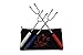 Glamping Gadgets Fire Stix Patriotic Marshmallow Roasting Sticks, 34 Inch (Roaster Set of 3) Hot Dog BBQ Forks for Campfire Pit, Red White and Blue USA American