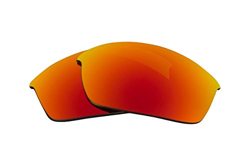 New SEEK Replacement Lenses Oakley FLAK JACKET - Polarized Fire Red Mirror