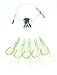 Deep Drop Tilefish Rig, 5 Mustad Circle Hooks with Glow Squid