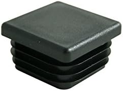 GoodGlides 8 x plastic plug black tube insert square 35 mm x 35 mm chair glide