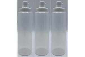 Therapist's Choice® 250ml Empty Ultrasound Gel Refillable Disperser Bottles, 3pcs