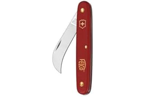 FELCO Grafting And Pruning Knife, Modern, Red, High Carbon Steel