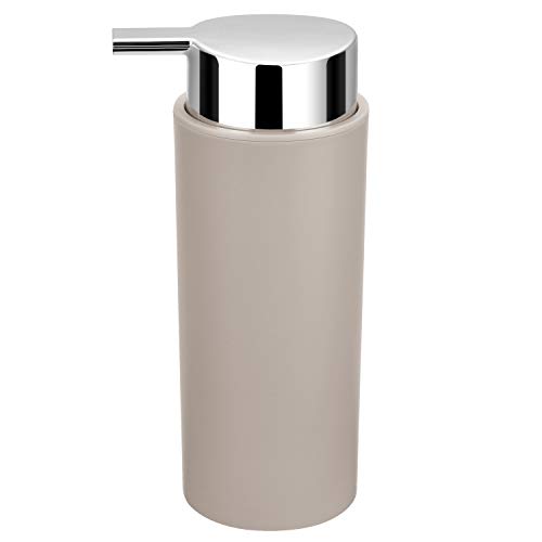 Zuvo 6 Pcs Plastic Bathroom Accessory Set Luxury Bath Accessories Bath Set Lotion Bottles, Toothbrush Holder, Tooth Mug, Soap Dish, Toilet Brush, Trash Can, Rubbish Bin (Beige)