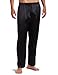 Intimo Men's Classic Silk Pajamas, Black, Large