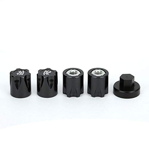 dilwe rc wheel rim, 4 pcs m4 wheel rim center hat nut compatible with traxxas trx4 axial scx10 90046 d90 remote control car