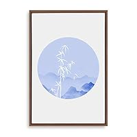 Framed Canvas Wall Art Circular Pattern Canvas Prints Home Artwork Decoration for Living Room,Bedroom - 16x24 inches