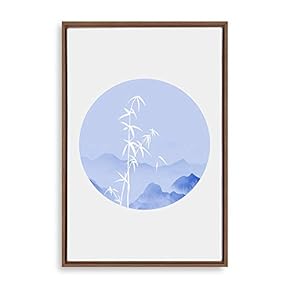 Framed Canvas Wall Art Circular Pattern Canvas Prints Home Artwork Decoration for Living Room,Bedroom - 16x24 inches