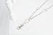 Elizabeth Oblong Link Double Chain Lanyard Necklace (Silver)