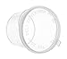 EcoQuality [50 Pack] 1 Oz Leak Proof Plastic Condiment Souffle Containers with Attached Lids - Portion Cups with Hinged Lid Perfect for Sauces, Samples, Slime, Jello Shot, Food Storage & More!