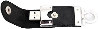 USB Flash Drive Professional Edition 32GB USB 2.0 Key Chain Leather USB Stick Pen Drive(Black)