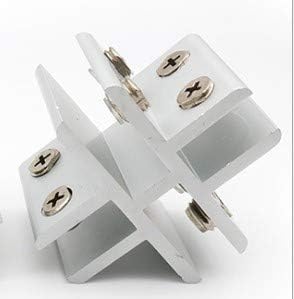 Set of 4 NUZAMAS Cross Shape Glass Clamps, Glass-to-Glass Holder, Connecting Glass Clamp On 4 Sides Panels, Shower, Tables - Image 3