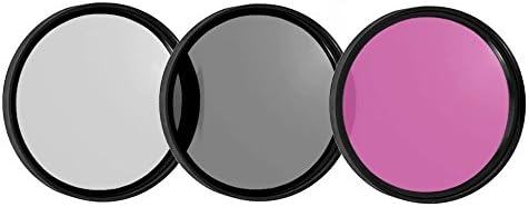 New 3 Piece 82mm -UV, Cpl, FLD- Multi-Coated Stackable Filter Set
