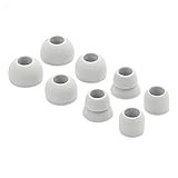 8pcs Grey Replacement Silicone Eartips Earbuds Eargels for Beats by dr dre Powerbeats 2 Wireless Stereo Earphones