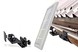 Wasserstein Gutter Mount Compatible with Ring, Arlo, Reolink Cams & Compatible Solar Panels (Black)
