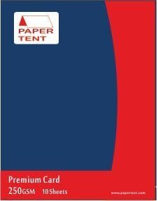 Papertent A4 Premium Card 250gsm 10 Sheets per Pack - Dark Blue