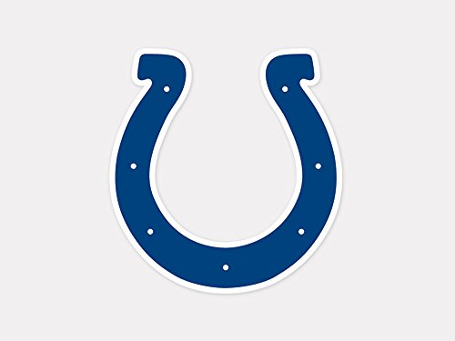 NFL Indianapolis Colts 63048011 Perfect Cut Color Decal, 4" x 4", Black