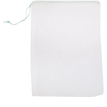UEETEK 10pcs Drawstring Nylon Mesh Filter Media Bag for Aquarium Garden Pond