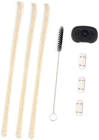 COLAKA [3 Pack] Screens for Pax 2 Pax 3 Black Flat Mouthpiece [3+1] Pipe Cleaners Hard Bristle and Black Brush for Cleaning Pax Vapes Kandy Hookah Pipes.