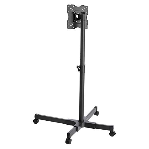 Amazon Basics TV Trolley for 24 43" TVs with Swivel Feature, Black