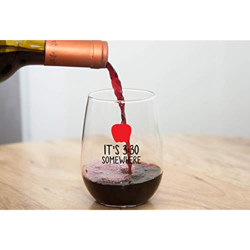Download It's 330 Somewhere - Funny Stemless Wine Glass 15 Oz Gift ...