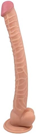 Reǎlistic Long Slim Thin Relax Toy for Female - 15.75 Inch (Color : Skin)