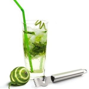 All-In-One Lemon Zester Grater And Channel Knife. Stainless Steel