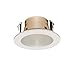 4 Inches Frosted Lens Shower Trim for Line Voltage Recessed Light/Lighting-White Fit Halo/Juno